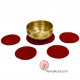 10 cm rouge Support plat feutre pour Bol Tibétain