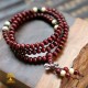 collier tibétain Mala en bois palissandre 108 perles