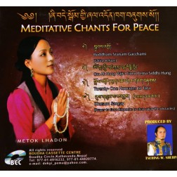 Cd musique tibètaineCD MEDITATIVE CHANTS FOR PEACE (CHANTS MÉDITATIFS POUR LA PAIX)