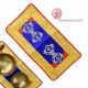 Napperon tibétain 2 Dorjes pour bol chantant, Brocard de soie 42cm x 23cm 