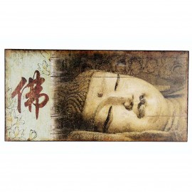 Tableau Bouddha sur bois 60x30cm 